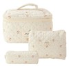 3 Piece Cosmetic Bag, Women's Travel Toiletry Bag Set, Women's