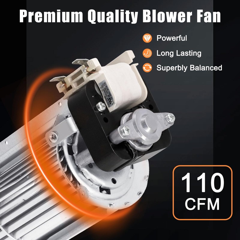 Criditpid GZ550 GZ552 EP62-1 Replacement Fireplace Blower Fan for Continental,
