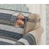 Brilliant Sunshine Multi Grey Stripes Couch Loveseat Slip Cover for