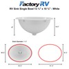 ToughGrade Single Bowl RV 13-3/4" Long x 10-3/8" Wide Bathroom
