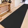 Machine Washable Modern Solid Design Non-Slip Rubberback 2x12 Traditional Runner