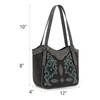 Montana West Western Tote Bag for Women Embroidered Boot Scroll