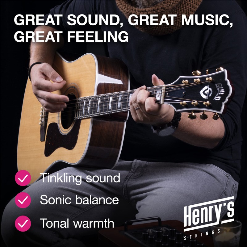 Henrys® Acoustic Guitar Strings 12-53 - Phosphor Bronze Western Guitar