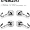 XOPOZON 4 Pack Magnetic Hooks, Pull Extra Strong Neodymium Magnet