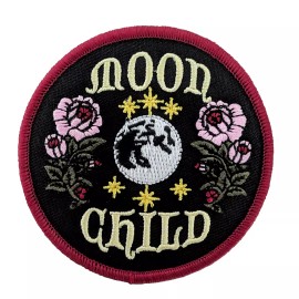 Unbranded Moon Child Patch, Moon Child Iron On Patch