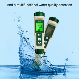 Multifunctional Digital 10 in 1 Water Quality Tester Portable High Accurancy Water Quality Test Pen Water Quality Measurement Tool Water PH/TDS/EC/Salinity/ORP/H2/S.G/Temperature/Nutrient Solution Concentration/㏁ Measuring Pen