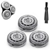 Beauty Parts 3Pk Shaver Heads Replacement SH90 Compatible w/Norelco Electric
