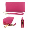 ELIOX Women Zipper Wallet Faux Leather Large Elegant Spacious Purse