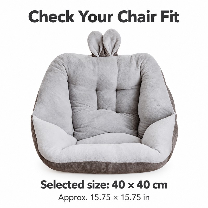 Rabbit Ear Seat and Back Cushion - Polyester Fabric with