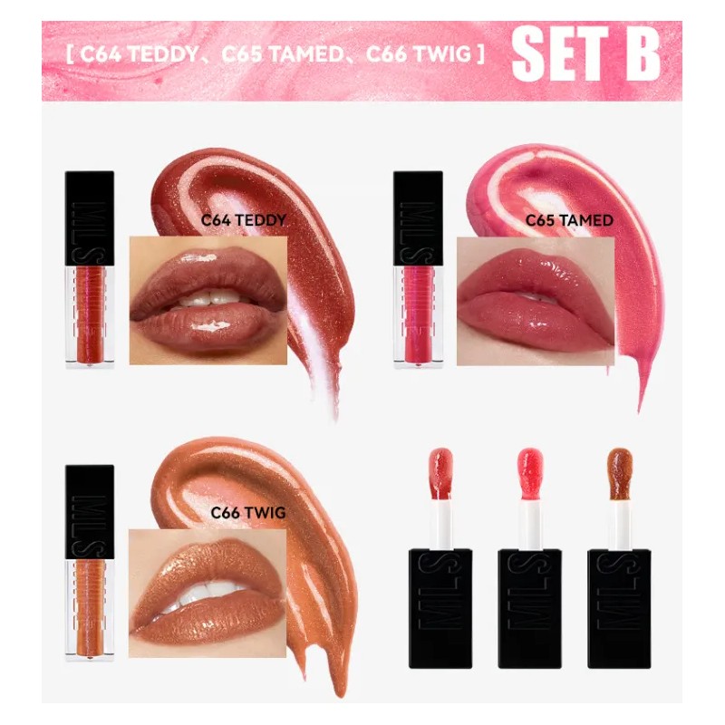 Set De 3 Lip Gloss Lip Glow Oil Labial Voluminizador