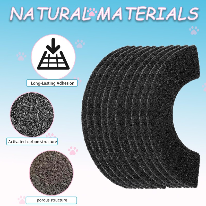 10 Pack Carbon Filters for Litter Robot 4 Cat Litter