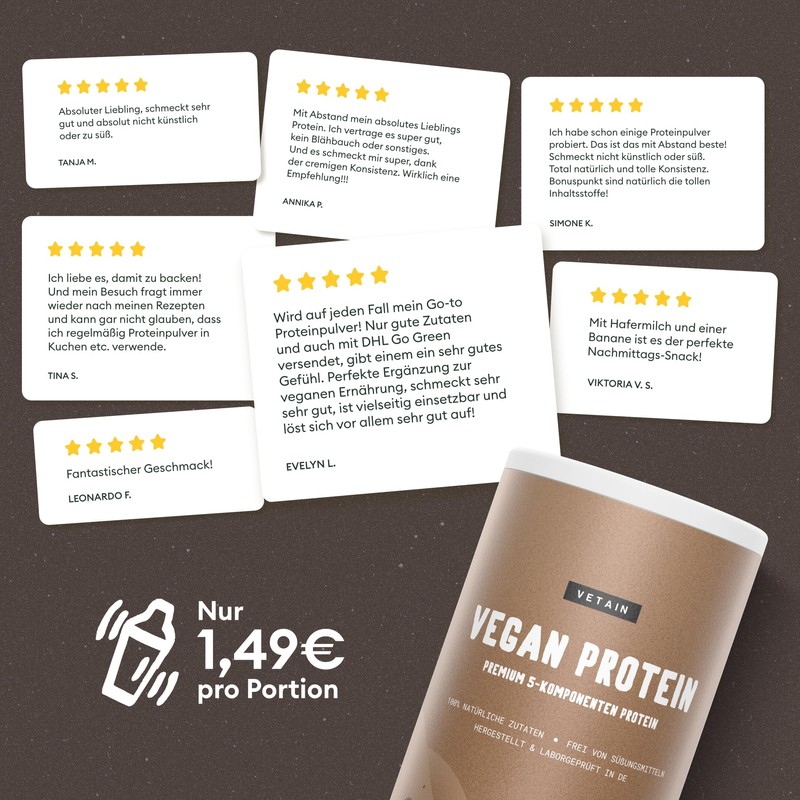 Vegan Protein Powder, Iced Coffee, 20 g Protein per Serving,