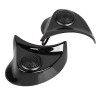 Unbranded Gloss Black Batwing Speaker Pods Tweeter Kit For Harley