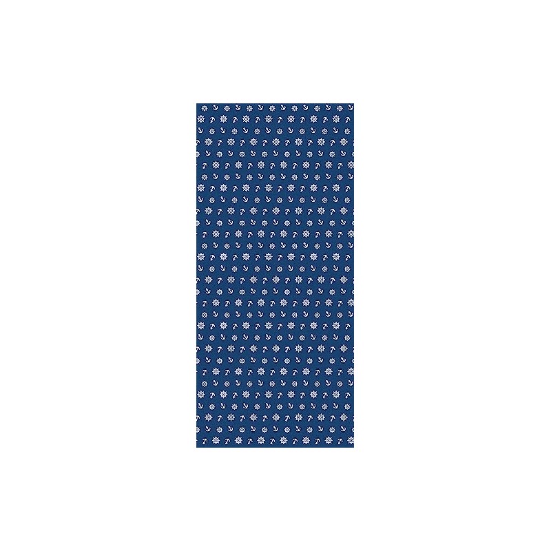 Martina Home Anchor Blue Resin Coated Tablecloth 100cm x 140cm