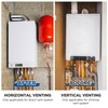 Blulu Stainless Steel Direct Vent Pipe Kit for Tankless Water