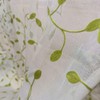 TIYANA Leaf Pattern Lace Curtains, Light Green Ivy Leaves, Set
