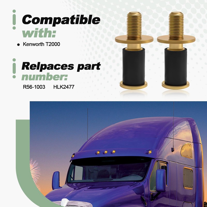 2 PCS Cab Door Latch Striker Bolt Compatible with Kenworth