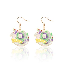 KEYCHIN Buzz Lightyear & Slinky Dog & Hamm Earrings Toy Movie Fans Gifts Toy Cartoon Charaters Jewelry (Buzz ER)
