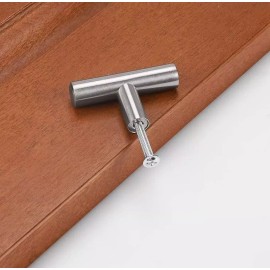 LIZOFERTAS Jaladera Tipo Botón Acero Inoxidable 40 Mm 10 Piezas