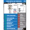 FEINER® Universal Sink Drain Fitting – White – Suitable for