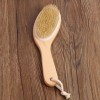 Cepillo Corporal Madera Bambú Natural Curveado Ecológico F