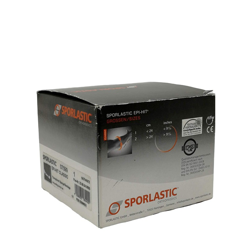 SPORLASTIC EPI-HIT CLASSIC 07599 Epicondylitis Clip Size 1 Black