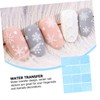 Minkissy Charming Christmas Nail Stickers Snowflake Nail Art Decals for