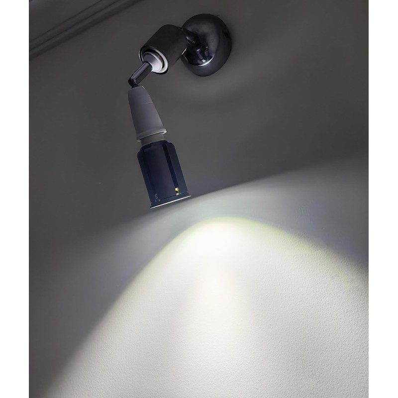 12W LED Spotlight Bulb Daylight White 6000K, Extra Long Adjustable