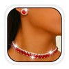 CLOACE Rhinestone Choker Necklace Set Bridal Wedding Necklace Earrings Sets