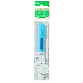 Clover Chacopen Blue Sewing Water Soluble Dual Tip Pen with Eraser