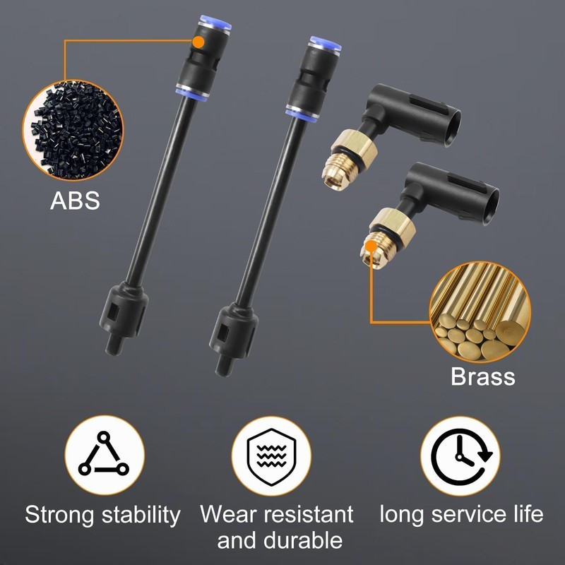 2PCS Suspension Elbow Air Strut Repair Kits with Hoses Compatible
