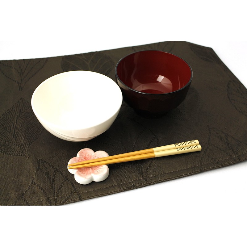 isida Chopsticks 箸箱 Set Lunch Dots Mini 18 Beige 18