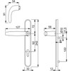 Hoppe Gold 'Atlanta' Pair Handle 92PZ or 92mm Sprung Lever