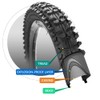 SIMEIQI 2 Pack 24"/26"x 2.125" Bike Tire Folding MTB Mountain