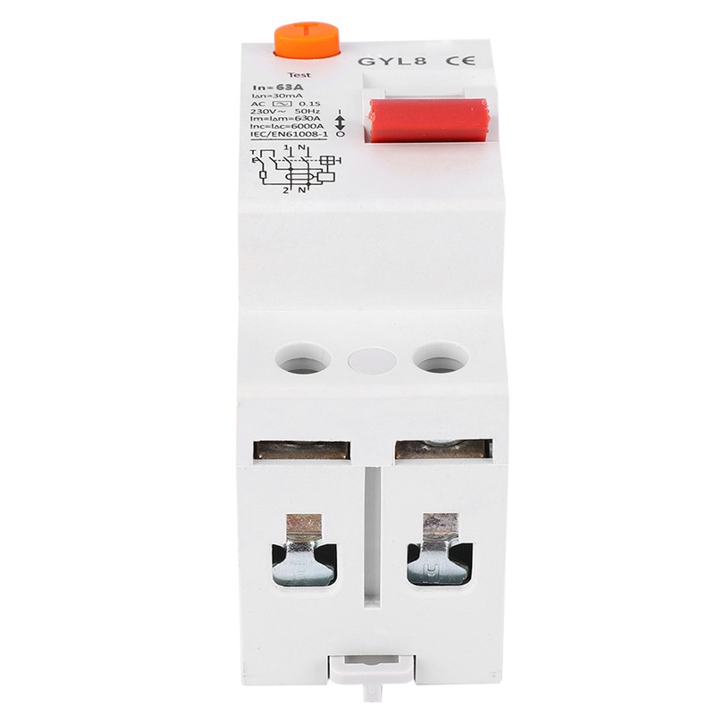 GYL8 2P RCCB Residual Current Circuit Breaker Electric Leakage Protection