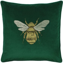 Paoletti Hortus Cushion Cover, Emerald, 50 x 50 cm