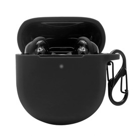 LiZHi for Bose QuietComfort Earbuds II Case Cover 2022, Soft Silicone Skin Cover Shock-Absorbing Protective Case with Keychain for New Bose QuietComfort Earbuds II Case, Black