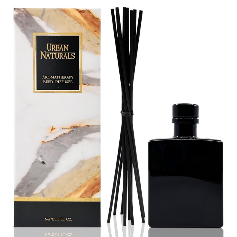 Urban Naturals Smoked Vanilla Reed Diffuser Set with Vanilla Bean,