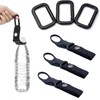 BRIIKPP Plastic Bottle Holder with Carabiner, Set of 3, Easy to Install and Remove Conveniently, Lightweight, Ideal for Outdoor Hiking Camping Travel