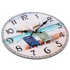 Timely Furnishings 12 Inch Decorative Wall Clock, for Coastal, Nautical,