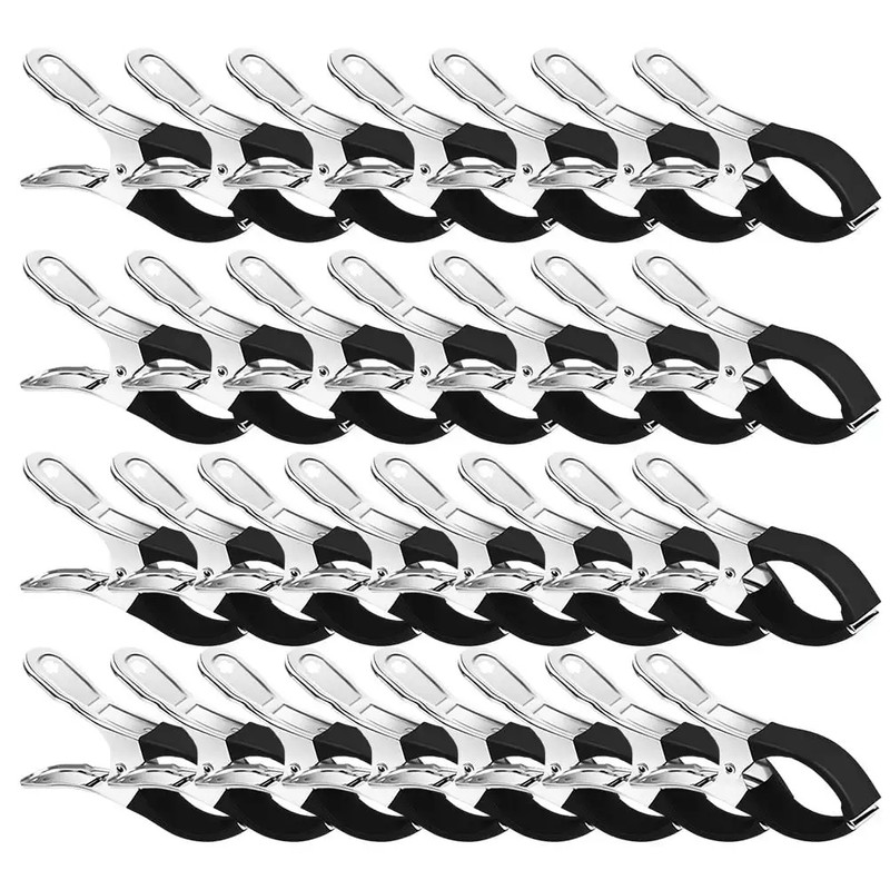 12 Pack Stainless Steel Pool Cover Clips, Heavy Duty Windproof