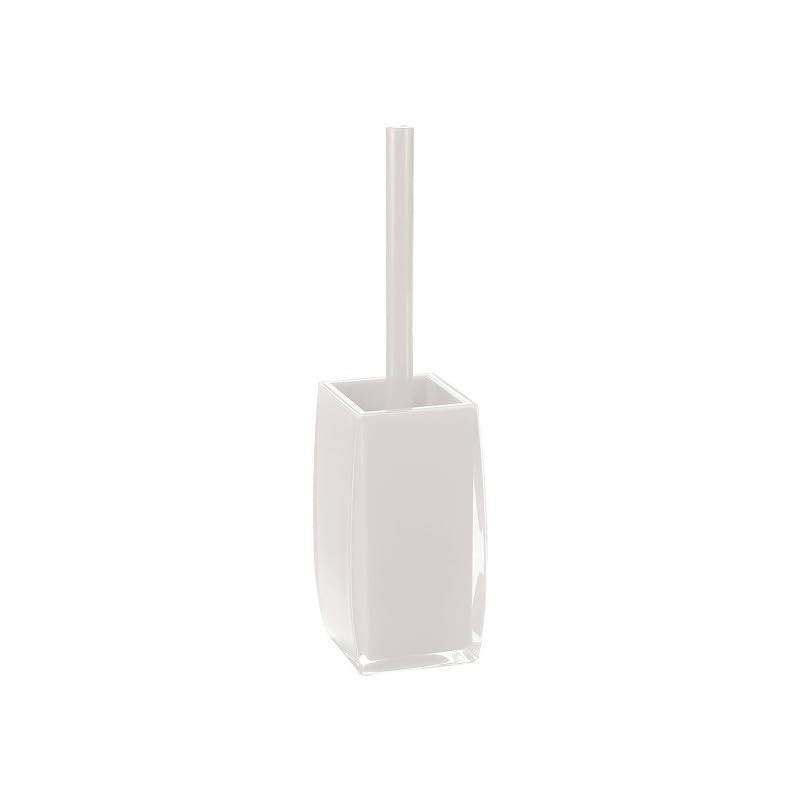 MSV Anzio Toilet Brush with Hygienic Container White