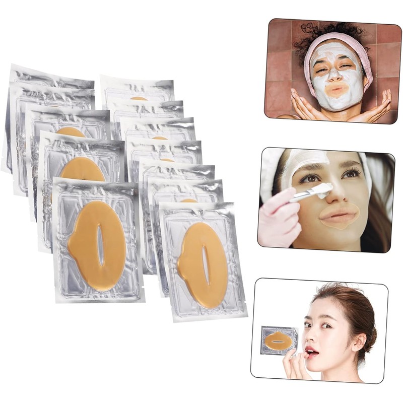 VICASKY 25piezas Mascarilla Labial de Gel Nutritiva para Labios Secos