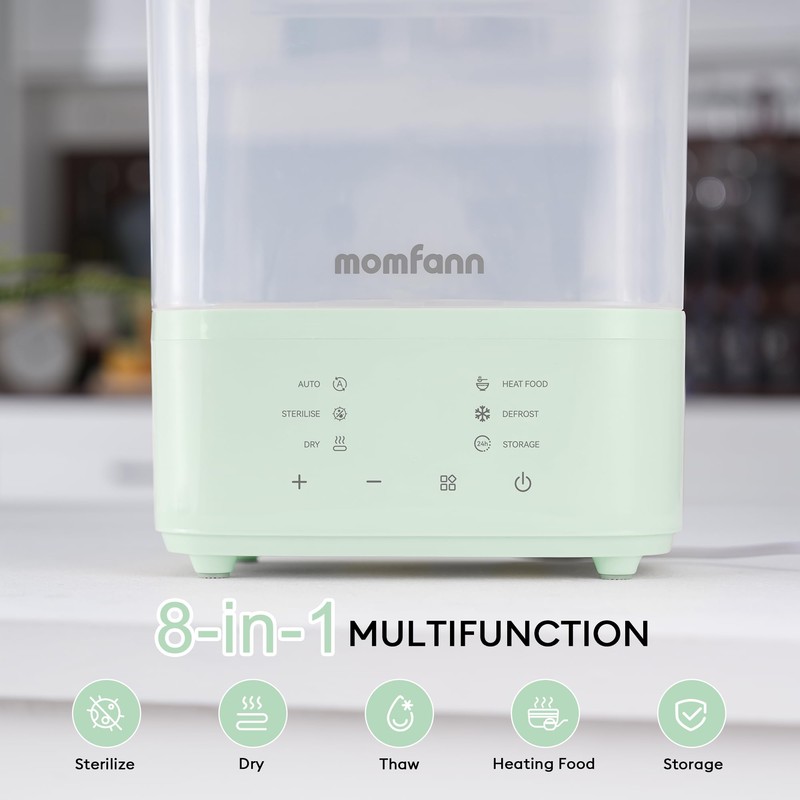 Bottle Sterilizer and Dryer, All-in-One Electric Steam Sterilizer Bottle Sanitizer