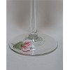 Hand Painted Wine Glasses - Coral Roses (Set of 2)
