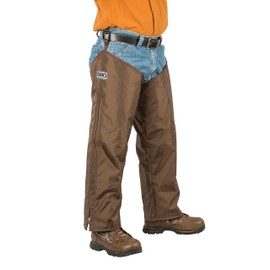 High-N-Dry Briarproof, Waterproof, Brush Protector Chaps, Made in U.S.A. (Brown, L-28/32)
