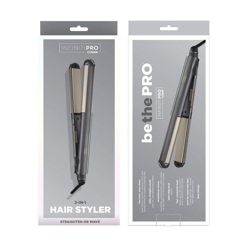 INFINITIPRO BY CONAIR 2-in-1 Styler, Curl or Straighten with 1