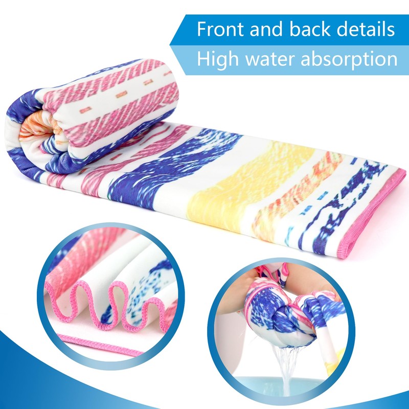 Mikytoper Extra Large 180 x 90 CM Microfibre Sandproof Quick