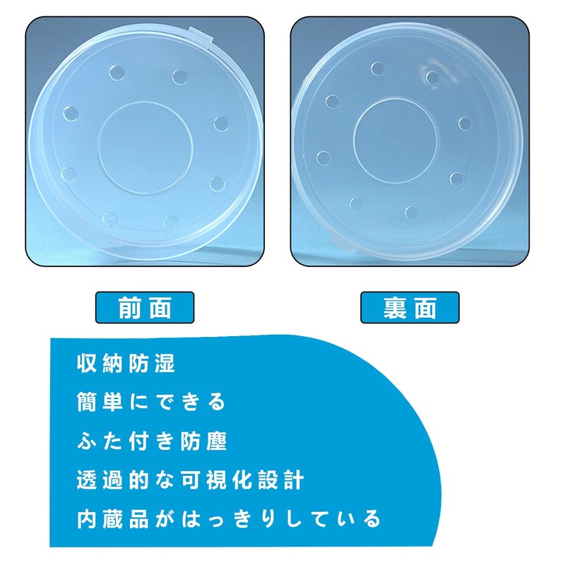 BRIIKPP Puff Case, Makeup Sponge, Powder Puff, Breathable, Dustproof, Transparent,