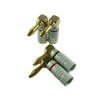 MG-M 24K Gold Plated Gold Solderless Plain L Shape Banana